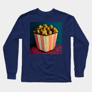 Caramel Popcorn Bucket Long Sleeve T-Shirt